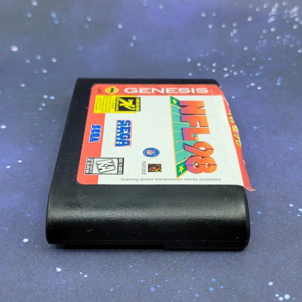 NFL 98 Sega Genesis Game Cartridge Sega Sports 1243 NFLPA Football